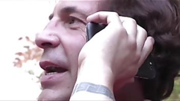 Oiled up and fucked by the mature man finger fucked