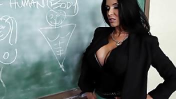 Romi rain teaches johnny a lesson in tits and ass tongue lesson