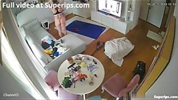 Ipcam german mother in lingerie works out stepdaughter works