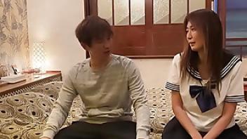 A married woman cosplays as a sailor suit the excited virgin licks the married woman amp over there asian woman