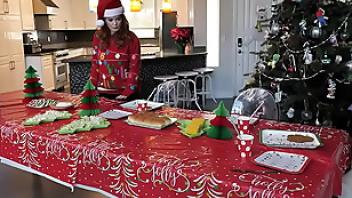 Crazy teens have a christmas fam orgy tamed teens