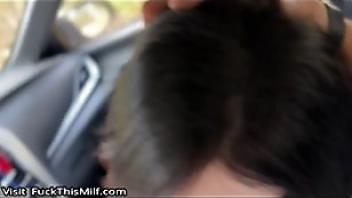 Paid with deep blowjob to he drive her home part 2 sloppy blowjob throatpie juicy blowjob