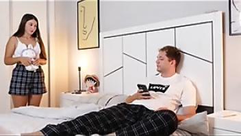 Stepbrother fucked virgin stepsister and cum her pussyf69h slutty stepsister