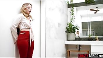 Bath is funnier with hot masturbation and big hard cock for big ass milf jiggle masturbation