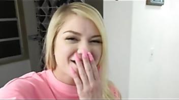 Teen stepstepdaughter cums for massive cockljjs rides massive