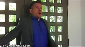 Naughty mistress loves teasing her man in front of hisstkrfi blonde loves