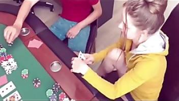 Strip poker ends with rough fuck1 guest strip