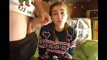 Sexy babe first blowjob great blowjob