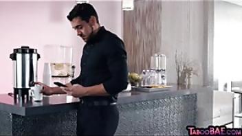 Femdom bosomy milfs enjoy office 3some with submissive guy japanese femdom