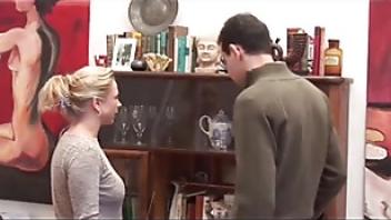 A cougar in heat gets a big young cock busty cougar