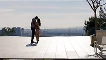 Angela has passionate sex with a black studtjeb busty angela