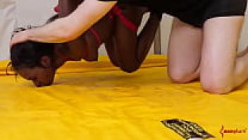 Throat fucked bdsm teen stockings throat