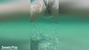 Multiple creampie underwater cum inside parents inside