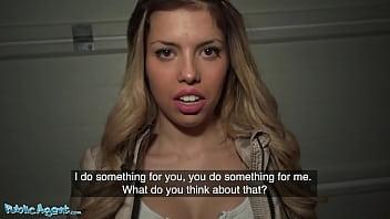 Public agent lost spanish babe macarena lewis fucked in garage adventurous spanish